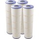 Cartridge, 4 Pk, Pleatco, 105sqft, 3"ot, 3"ob, 7", 26-1/16" 4oz : PCC105-PAK4