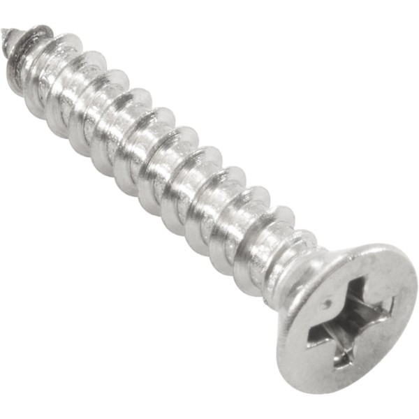 Number 8 X 1" Phil Flat Head Type A 316 S/S Screw : 819-1031