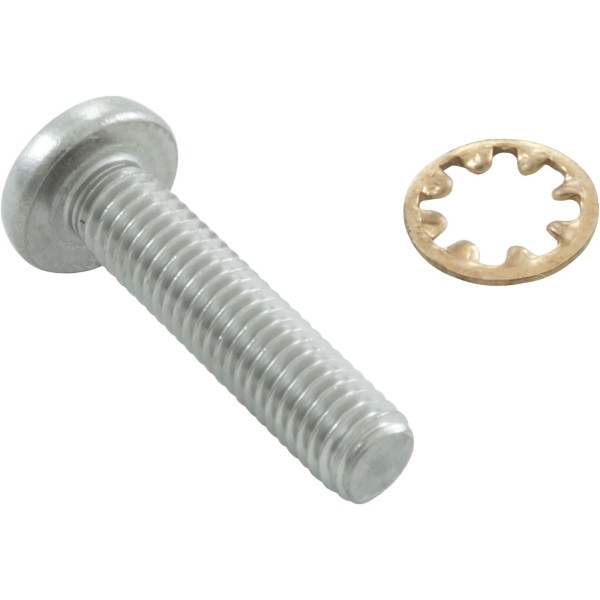 Screw, Zodiac Polaris 3900, Front Axle, w/Washer, 10-32 x 7/8" : 48-045