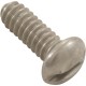 Screw, 10-24 x 5/8", Pan, slot, SS :