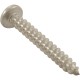 Screw, 10 x 1-5/8", Pan, Phillips, SS :