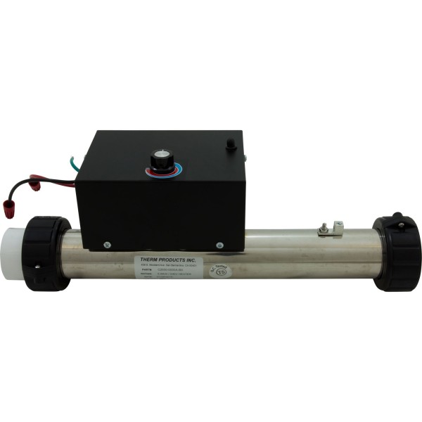 Heater, FloThru, Aquatemp, 15" x 2", 230v, 5.5kW : 26-0000ABX-7S-K