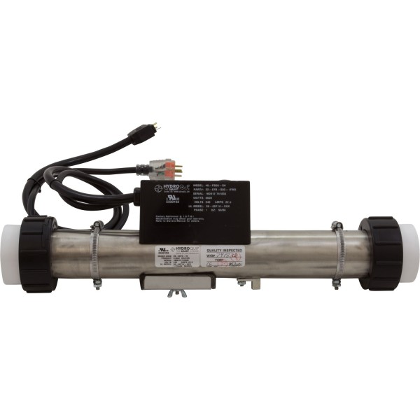 Heater, FloThru, HQ PS Air, 230v, 5.5kW, w/Short Cord, Slide : 48-PS55-SA