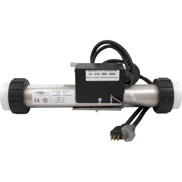 Heater, VersiHeat, HQ Elec CS9408, 13" x 2", 230v, 5.5kW : 26-C73-050-0G03