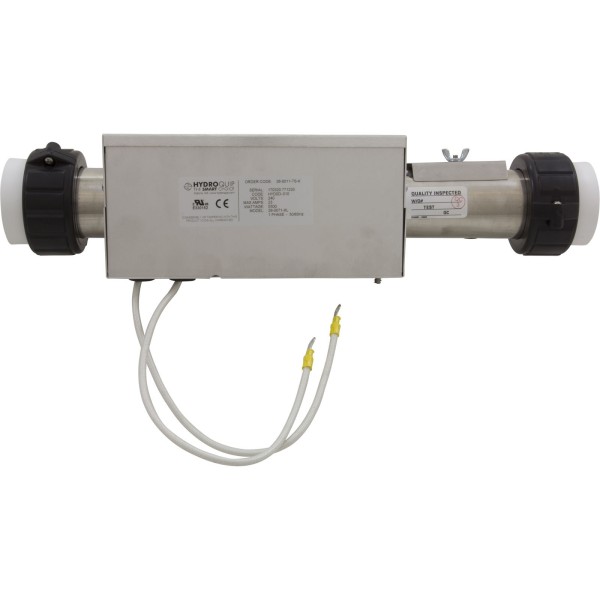Heater, FloThru, CalSpa XL Repl, 15"x2", 230v , 5.5kW, w/Box, Gen : 26-0011-7S-K