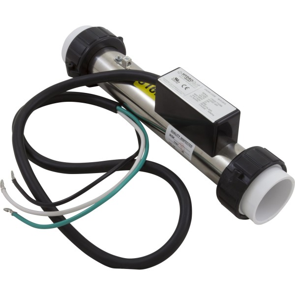 Heater, FloThru, Artic Spas Repl, 12"x2", 230v, 5.5kW, w/Cord, Gen : 48-9120-7P-K