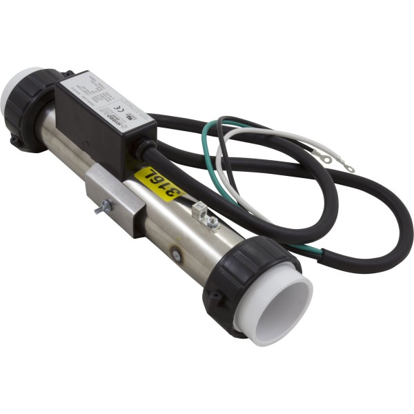 Heater, FloThru, Artic Spas Repl, 12"x2", 230v, 5.5kW, w/Cord, Gen : 48-9120-7P-K