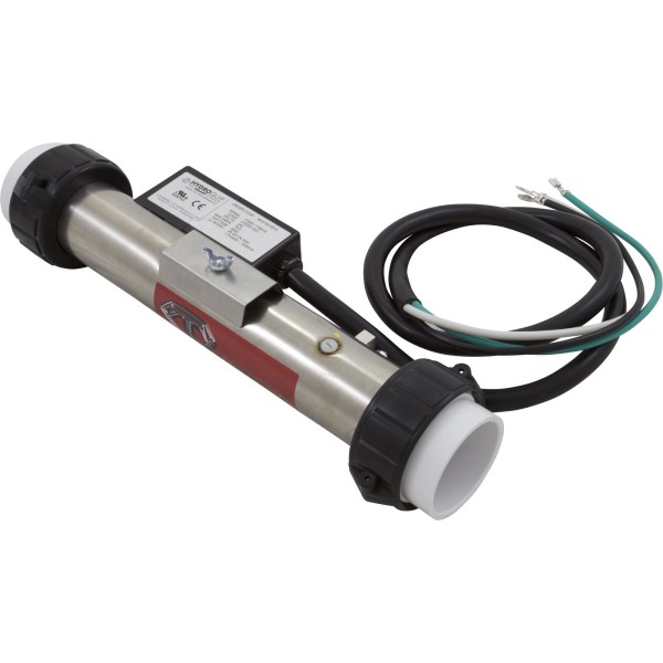 Heater, FloThru, Artic Spas Repl, 12"x2", 4.0kW, 230v, w/Cord, Gen : 48-9150-5P-K