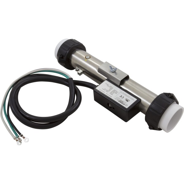 Heater, FloThru, Artic Spas Repl, 12"x2", 4.0kW, 230v, w/Cord, Gen : 48-9150-5P-K