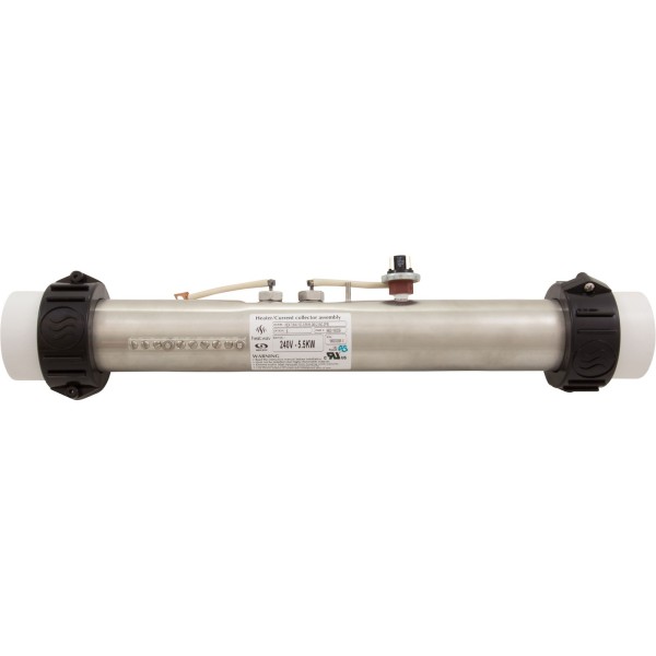 Heater, FloThru, Gecko S-Class, 5.5kW, 15"x2", 230, w/ PS, OEM : 9920-100339