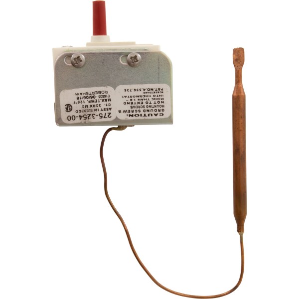 Hi-Limit, 1/4"dia, 6" Capillary, SPST, 25A, Baptistry : OHL