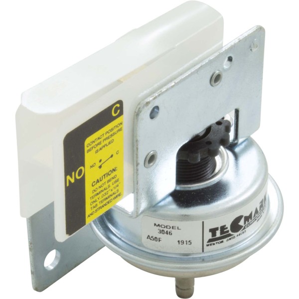 Pressure Switch 3046, 25A, Tecmark, 1/8"b, SPNO, Z Bracket : 3046