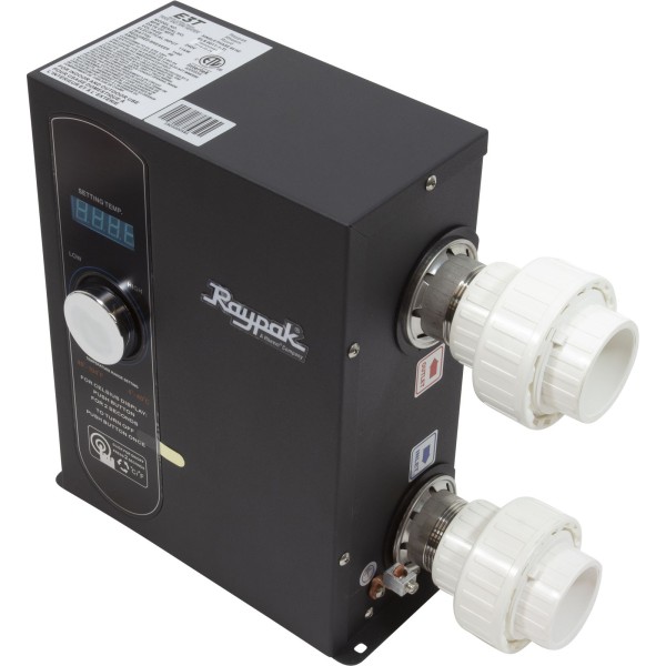 Digital Electric Heater, Raypak E3T, 1-1/2" mpt, 230v, 11kW : 017122