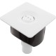 Deck Jet, Multi-Nozzle White, Adjustable, Flangeless, Square : 25598-310-000
