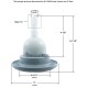 Jet Intl, BWG Cyclone, 5"fd, Twin Roto, Txt, Gry : 9785WW