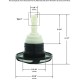 Jet Intl, WW Poly Strm Gun, Swrl, 3-5/8"fd, TwinRoto, SS/Blk, Thd : 229-4041S
