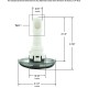 Jet Intl, WW Cluster Storm, Swirl, 2-1/4"fd, Dir, SS/Dk Gry, Thd : 229-1679SM-DSGS