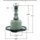 Jet Intl, WW Mini Storm, Swirl, 3-5/16"fd, Dir, SS/Blk, Thd : 229-8441S