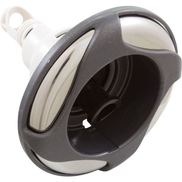 Jet Intl, WW Power Storm, Swrl, 5-1/4"fd, Fxd Roto, SS/DkGry, Thd : 229-6389DSG-1S