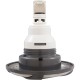 Jet Intl, WW Power Storm, Swrl, 5-1/4"fd, Fxd Roto, SS/DkGry, Thd : 229-6389DSG-1S