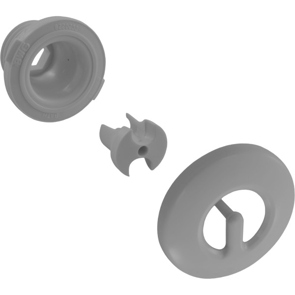 Jet Intl, BWG/GG Micro Pulse, 1-5/8"fd, Twin Roto, Smth, Gry : 20280-CG