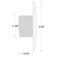 Wall Fitting, BWG/HAI Hydro Jet, 2-3/8"hs, Gry : 30-3801GRY