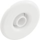 Escutcheon, BWG/HAI Slimline, Smth, w/Dir Eyeball, White : 10-3955WHT