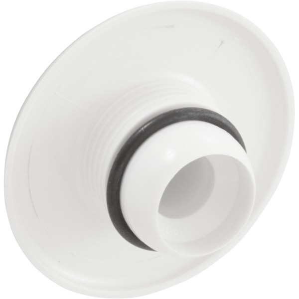 Escutcheon, BWG/HAI Slimline, Smth, w/Dir Eyeball, White : 10-3955WHT