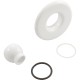 Escutcheon, BWG/HAI Slimline, Smth, w/Dir Eyeball, White : 10-3955WHT