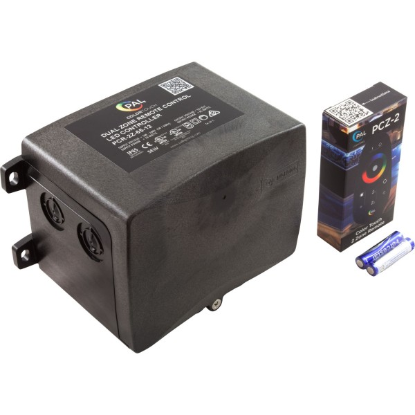 PAL 60W Multi Color Dual Zone Remote Ctrl Transformer 12VDC : 64-PCR-2Z-65-12