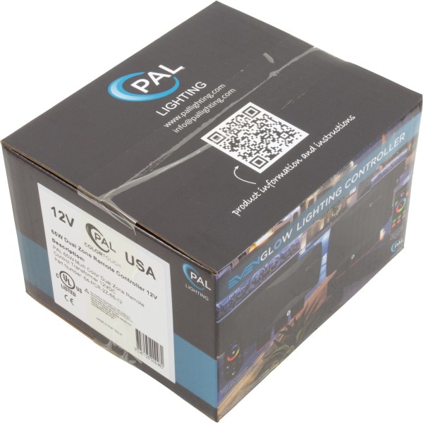 PAL 60W Multi Color Dual Zone Remote Ctrl Transformer 12VDC : 64-PCR-2Z-65-12