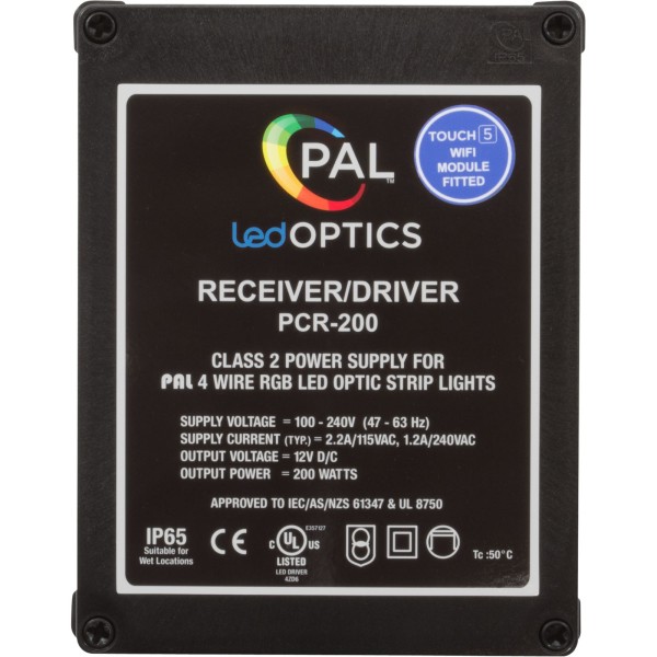 LED Receiver/Driver, PAL PCR-300, WiFi, Cloning, 200W, w/Remote : 42-PCR-300UW-CL