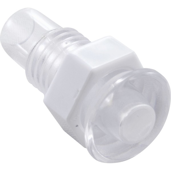 Light Wall Fitting, RD, Mini POL, 1/2"hs, 11/16"fd, Clear, 00023 : 143000-00023