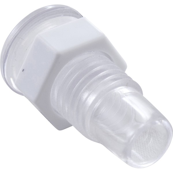Light Wall Fitting, RD, Mini POL, 1/2"hs, 11/16"fd, Clear, 00023 : 143000-00023