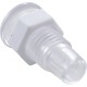 Light Wall Fitting, RD, Mini POL, 1/2"hs, 11/16"fd, Clear, 00023 : 143000-00023