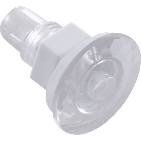 Light Wall Fitting, RD, Mini POL, 1/2"hs, 1"fd, Clear, 00019 : 143000-00019