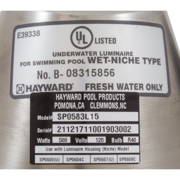 500W/120V Astrolite Series 15Ft Cord : SP0583L15