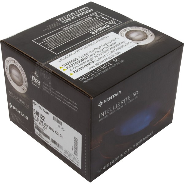 Spa Light, Pentair IntelliBrite 5g Color LED, 115v, 100ft Cord : 640122