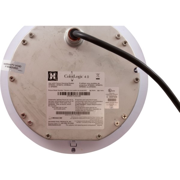 Pool Light, Hayward ColorLogic 4.0, LED, 115v, 100', Plastic : SP0527LED100