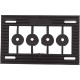 Motor Base, Waterway, Self Aligning, 48 Frame, Rubber : 319-0019