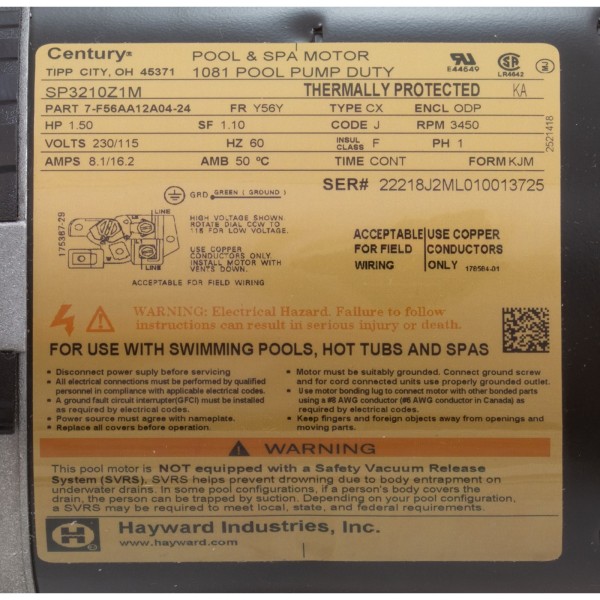 Power End-1 1/2 Hp, Tristar, Maxrate : SPX3210X15Z1PE