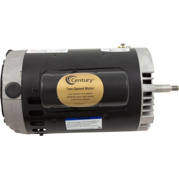 Motor, Century, 1.5hp, 2-Spd, 115v, 56JFr, C-Face, Full Rated, Thd : B969