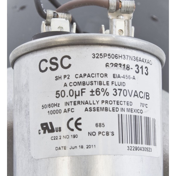 Motor, Century, 5.0 Horsepower, 230v, 2 Speed, 56 Y Frame : B236