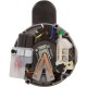 Motor, Century, 0.75hp, 115v/230v, 1-Spd, 48Yfr, SQFL, Full : QC1072