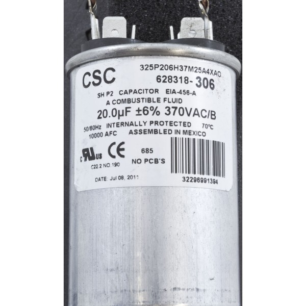 Motor, Century, 1.0hp, 115v/230v, 1-Spd, 56Cfr, C-Face Key : CK1102