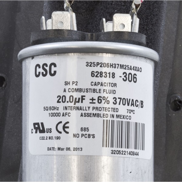 Motor, Century, 1.0hp, 115v/230v, 1-Spd, 56Cfr, C-Face, Thd, EE : CT1102