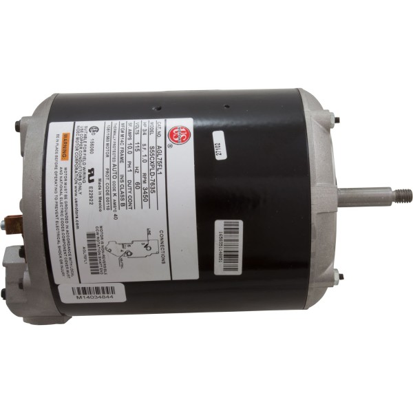 Motor, Nidec/US Motor, 0.75hp, 115v, 1-Speed, 48Y Frame : AGL75FL1