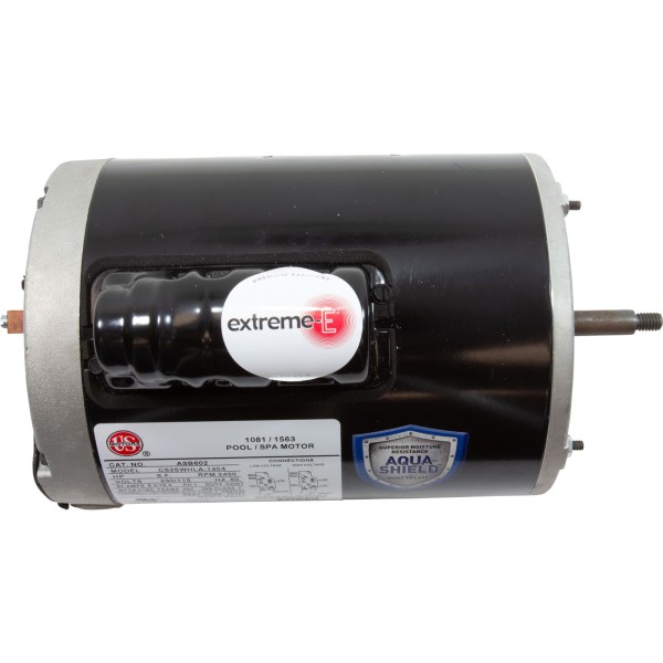Motor, Nidec/US Motor, 1.5hp, 115v/230v, 1-Spd, 56Y Frame : ASB602