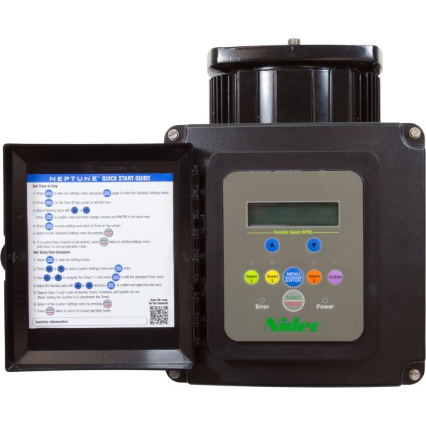 Motor, US Motor Neptune, 1.65thp, SQFL, Var-Spd, 115/230v, 48Y : NPTQ165