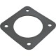 Gasket, 4-1/2" x 4-1/2"OD, Pot to Volute, Rubber, Generic :